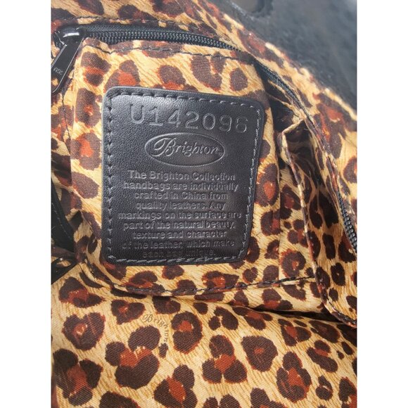 Brighton Marcel Hobo Shoulder Bag Black and Brown Purse - Picture 4 of 6